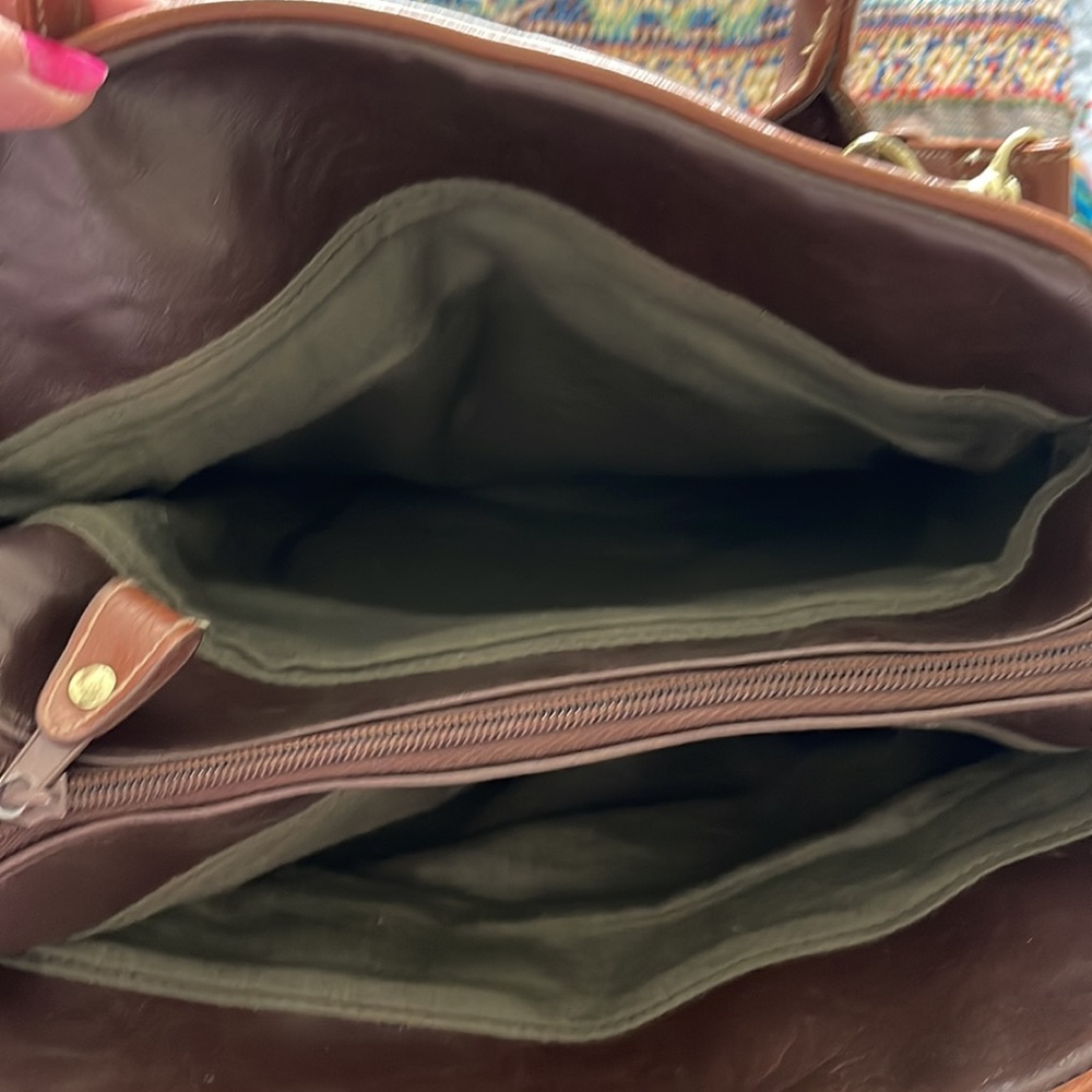 Della Prima Brown Satchel Handbag - Picture 2 of 7